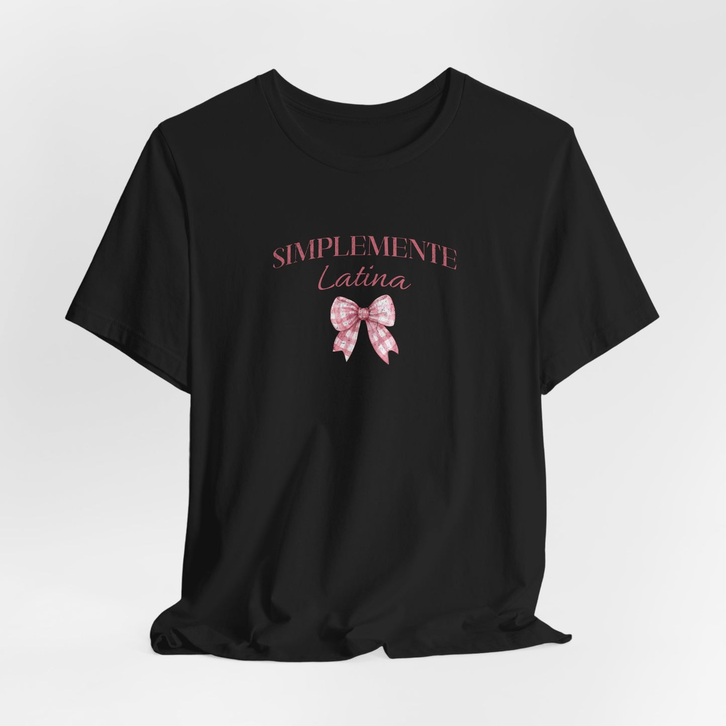 Simplemente Latina Tee Pink Coquette Bow - Latina Muscle
