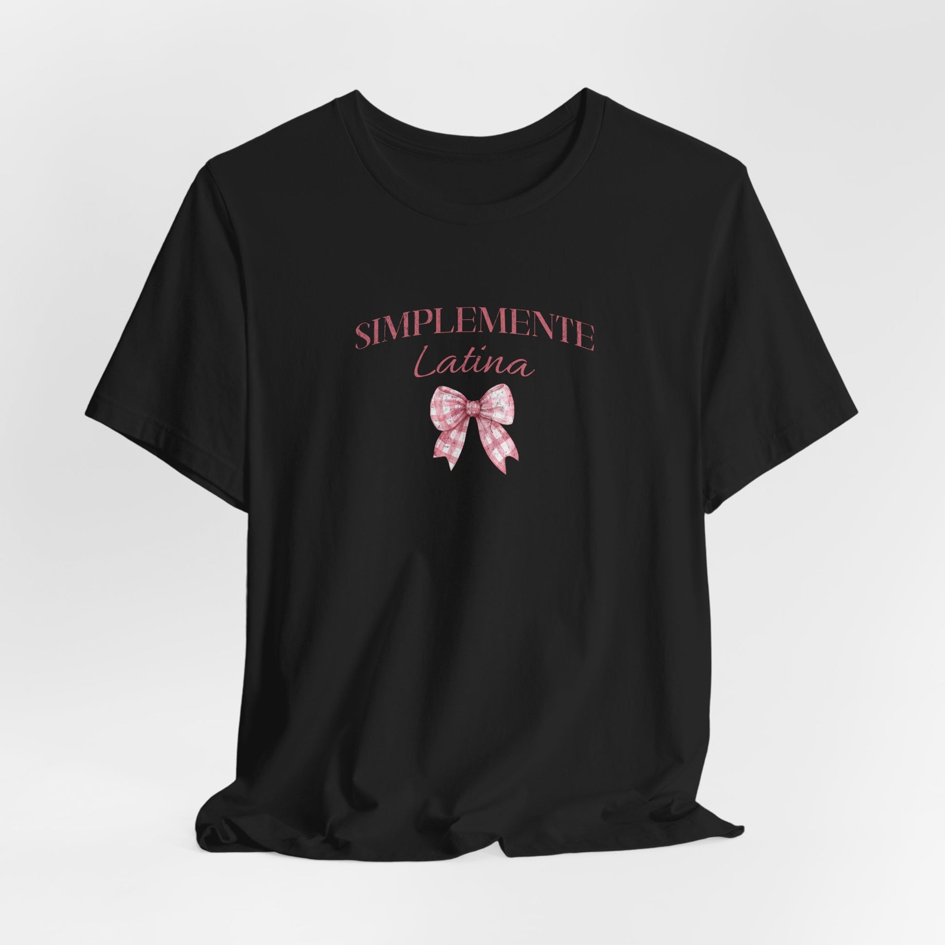 Simplemente Latina Tee Pink Coquette Bow - Latina Muscle