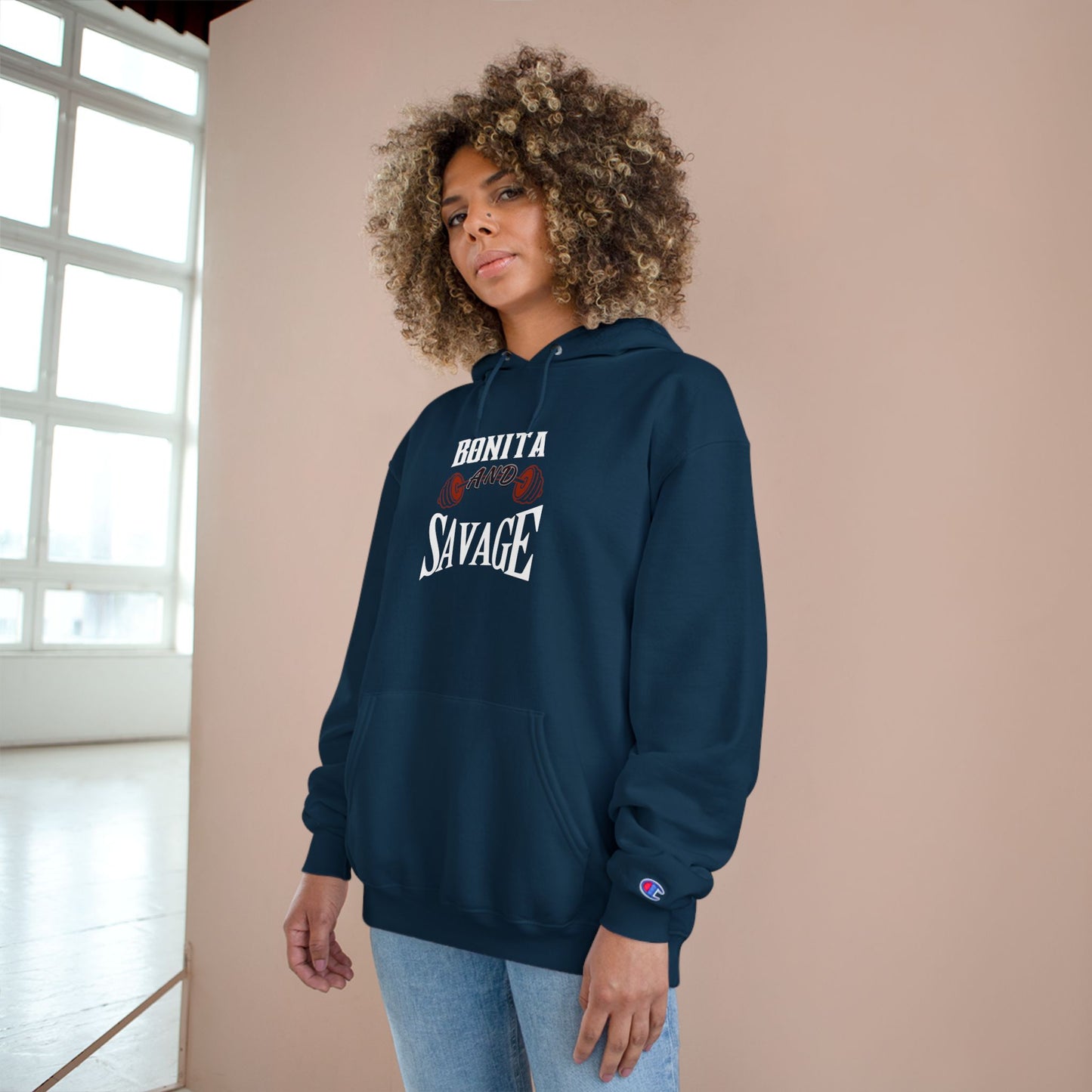 Bonita And Savage Champion Hoodie - Latina Muscle