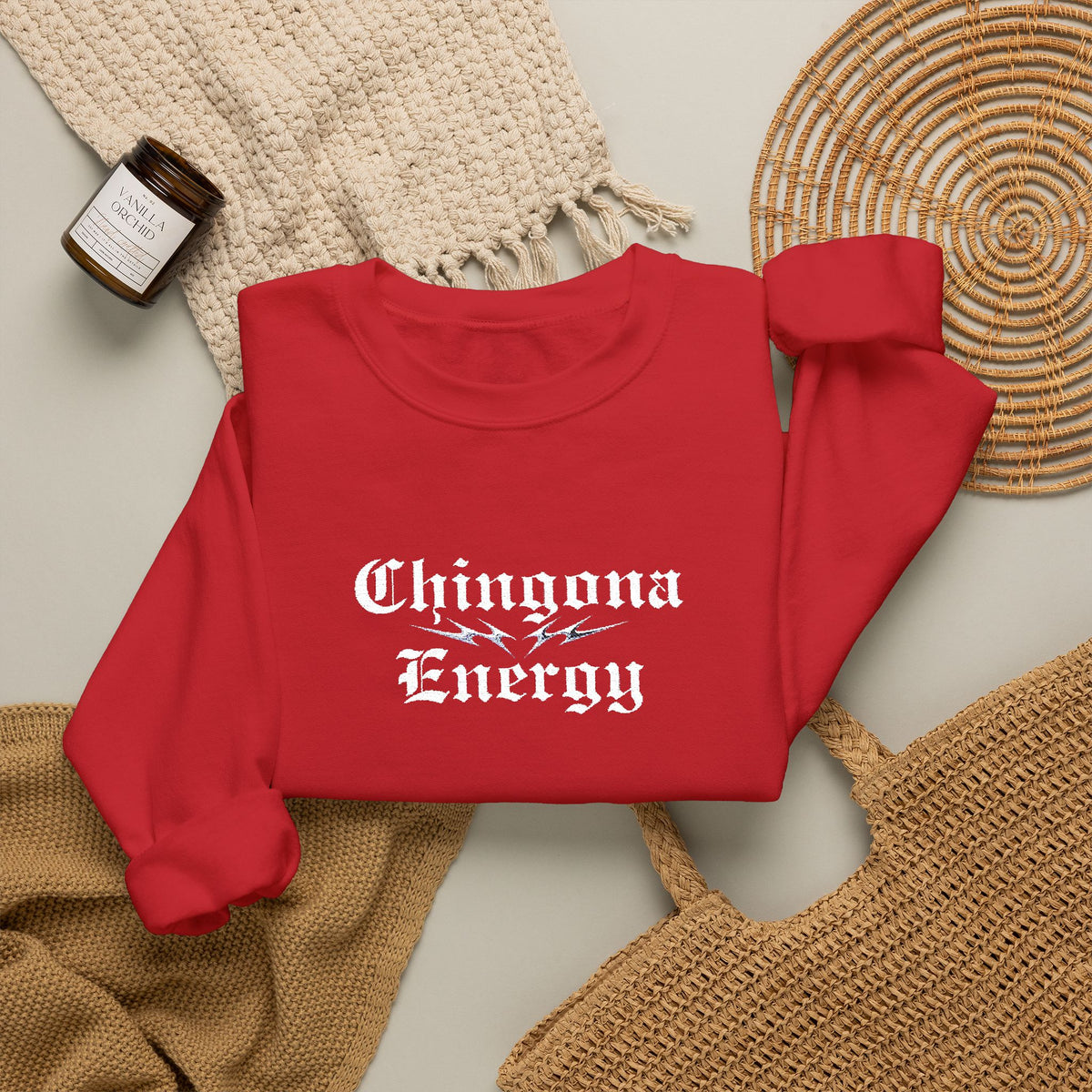 Chingona Energy - Embroidered Sweater