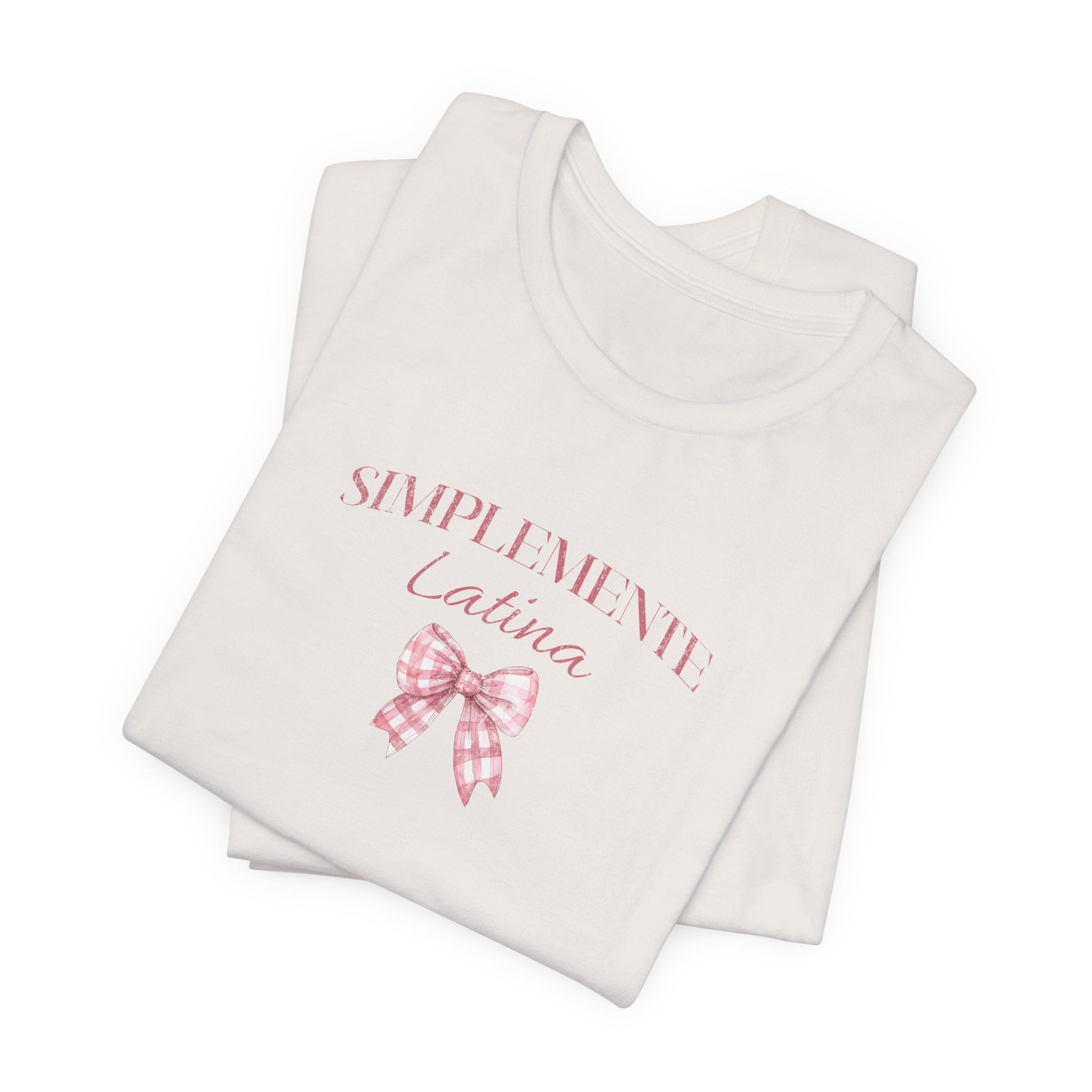 Simplemente Latina Tee Pink Coquette Bow - Latina Muscle