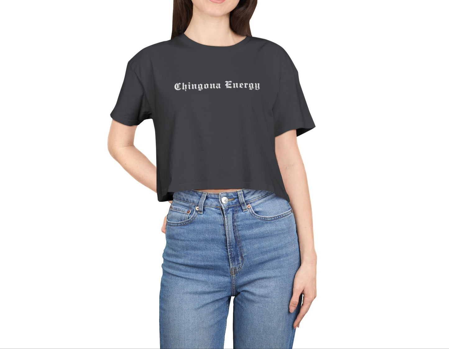 Chingona Energy Women's Crop Top - Latina Muscle