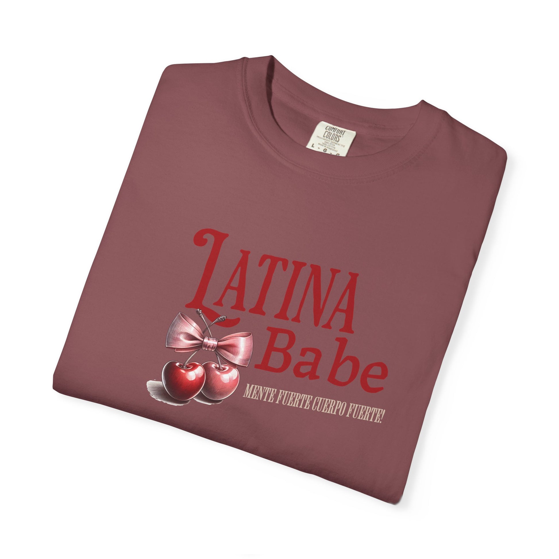 Latina Babe T-Shirt Mente Fuerte Cuerpo Fuerte - Latina Muscle