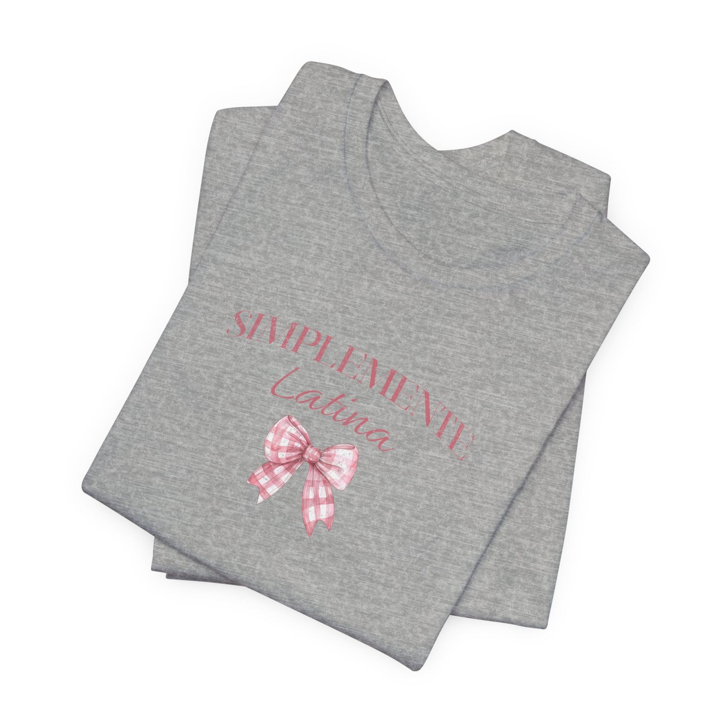 Simplemente Latina Tee Pink Coquette Bow - Latina Muscle