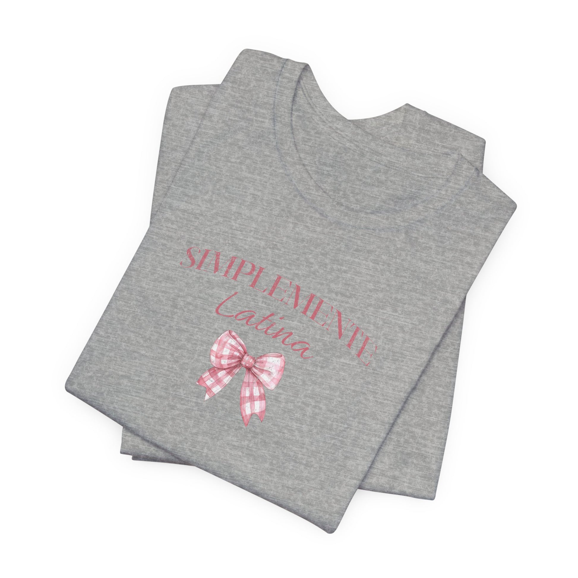 Simplemente Latina Tee Pink Coquette Bow - Latina Muscle