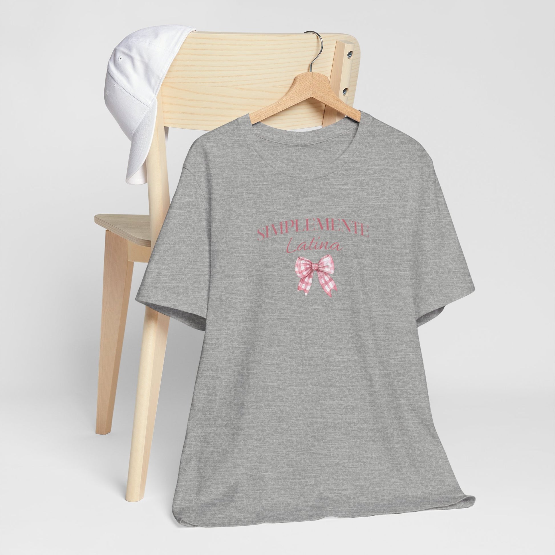 Simplemente Latina Tee Pink Coquette Bow - Latina Muscle