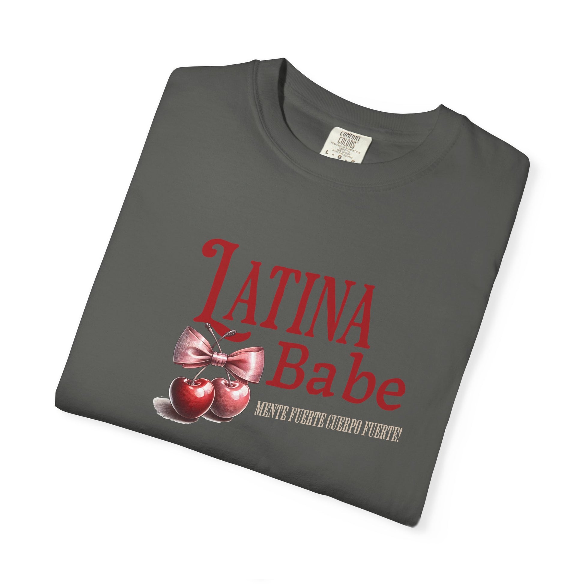 Latina Babe T-Shirt Mente Fuerte Cuerpo Fuerte - Latina Muscle