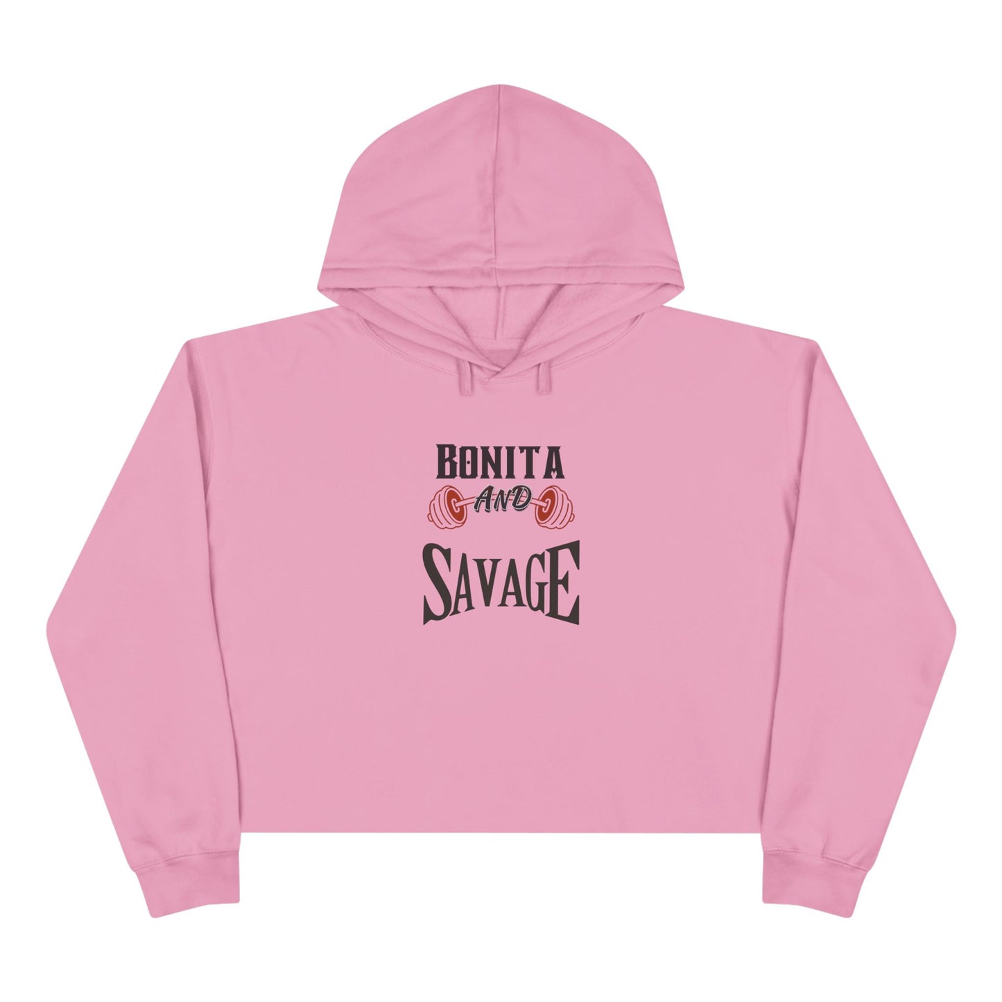 Bonita and Savage Crop Hoodie - Latina Muscle
