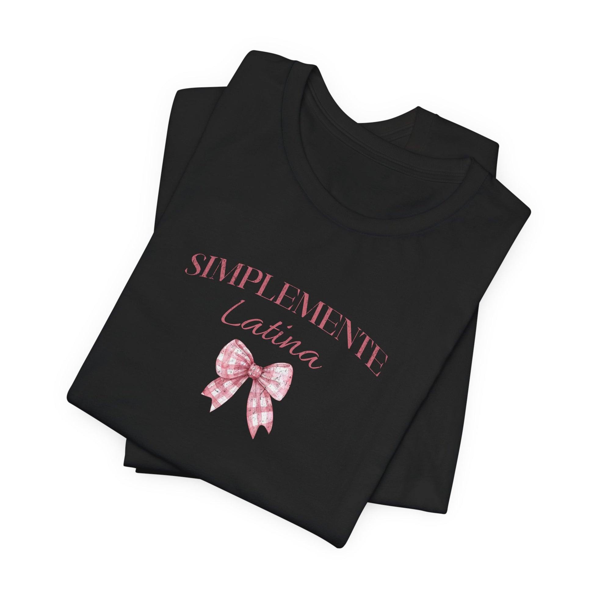 Simplemente Latina Tee Pink Coquette Bow - Latina Muscle
