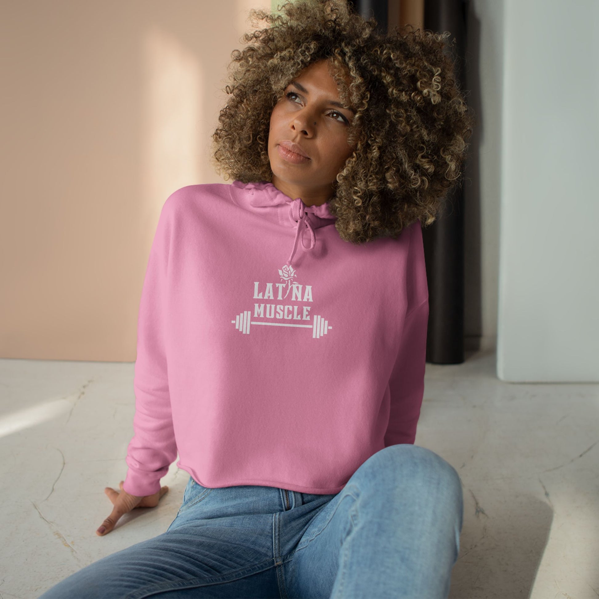 Latina Muscle Crop Hoodie - Latina Muscle