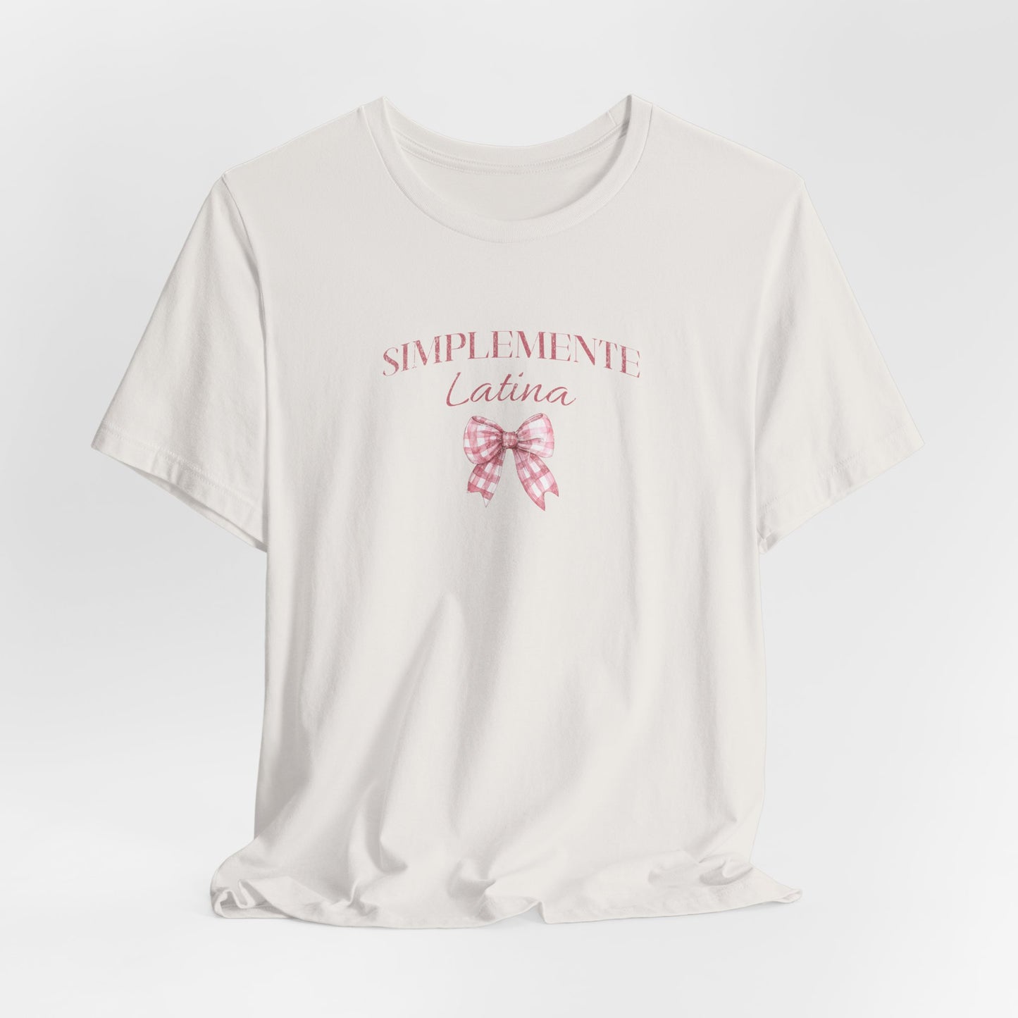 Simplemente Latina Tee Pink Coquette Bow - Latina Muscle