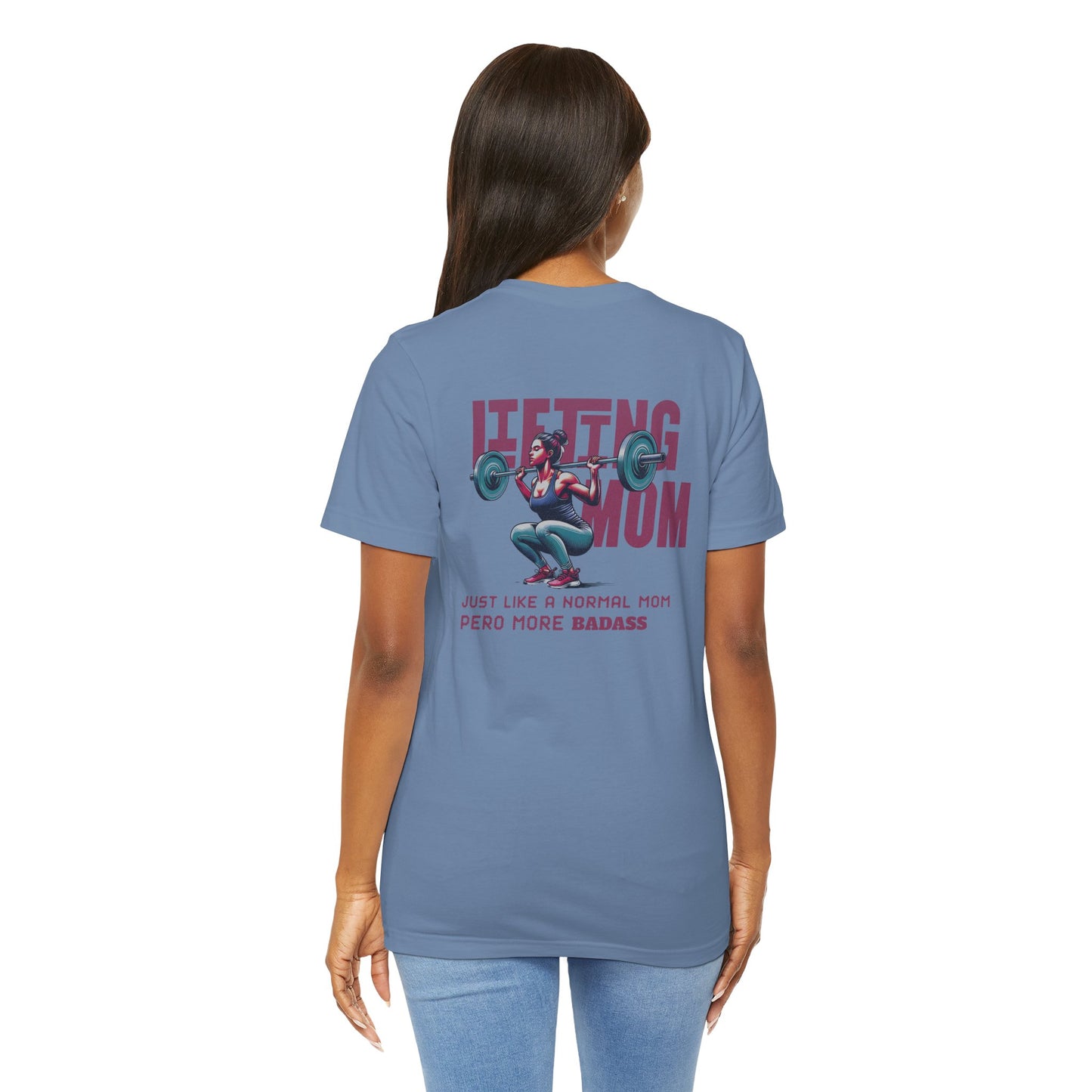 Lifting Mom Tee - Badass Gym Rat Strong Mom T-Shirt - Latina Muscle