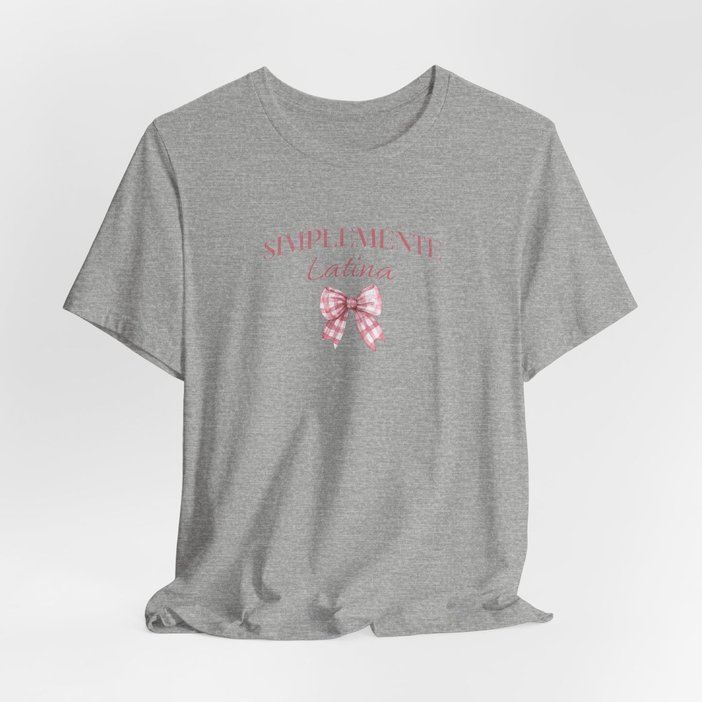 Simplemente Latina Tee Pink Coquette Bow - Latina Muscle