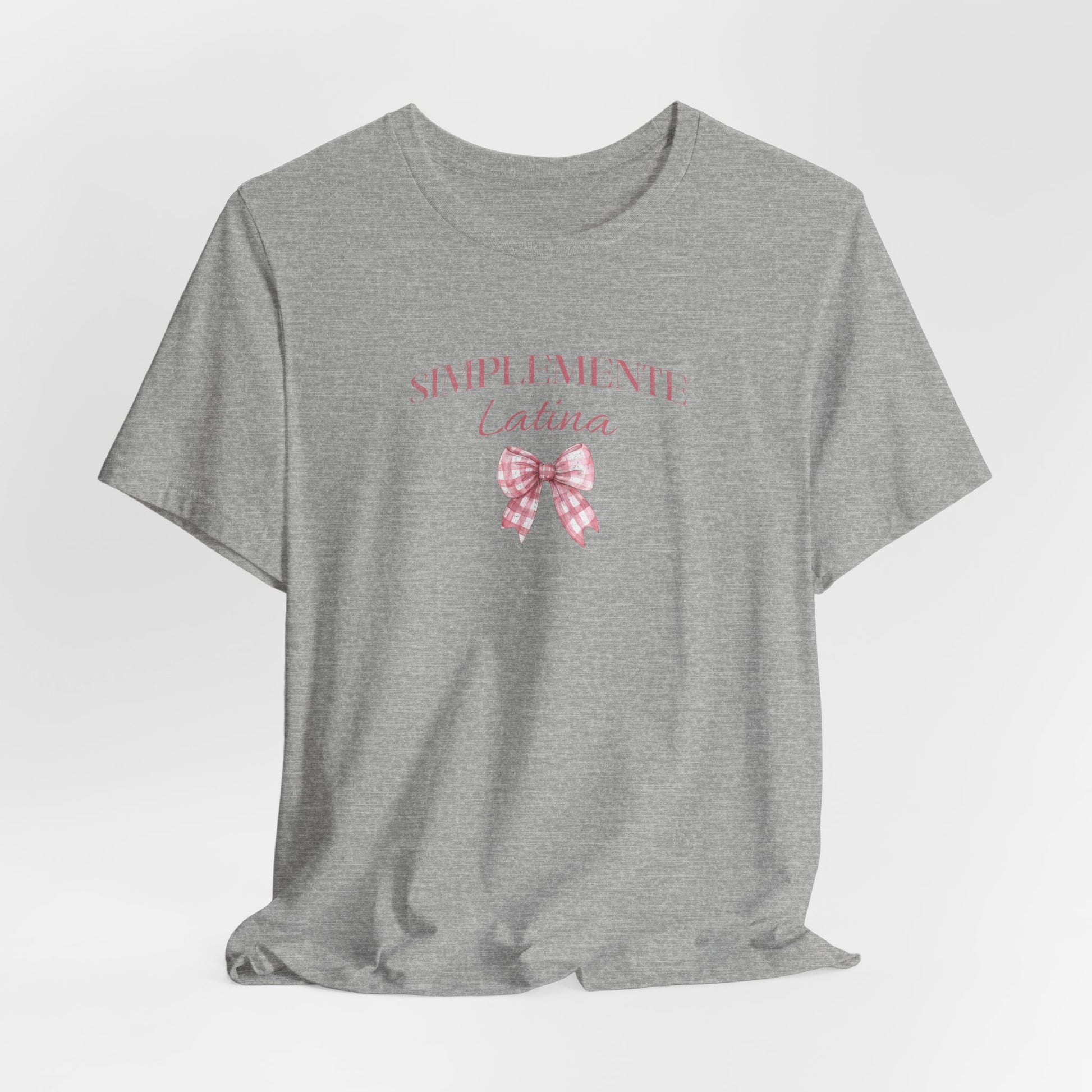 Simplemente Latina Tee Pink Coquette Bow - Latina Muscle