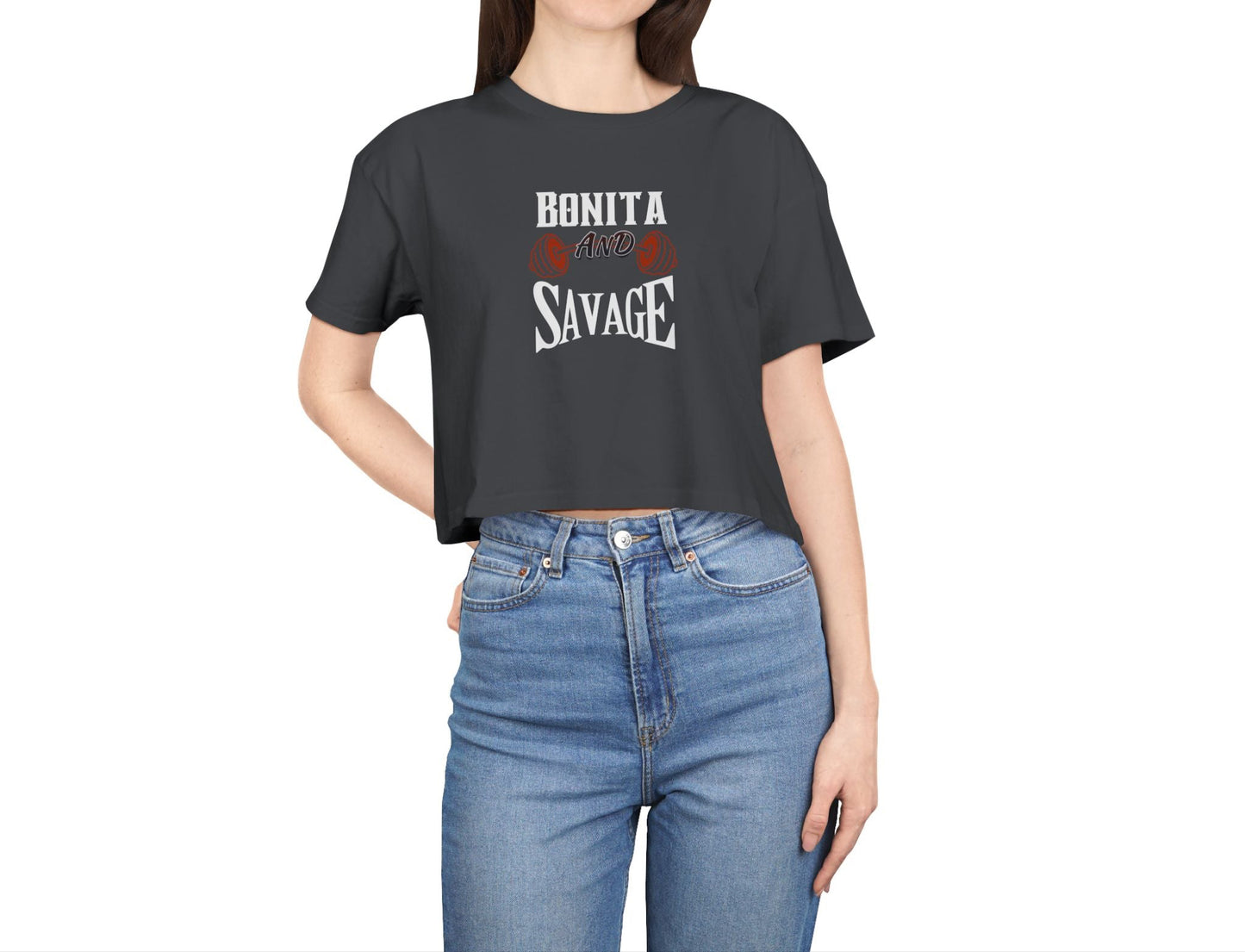 Bonita and Savage Crop Top - Latina Muscle