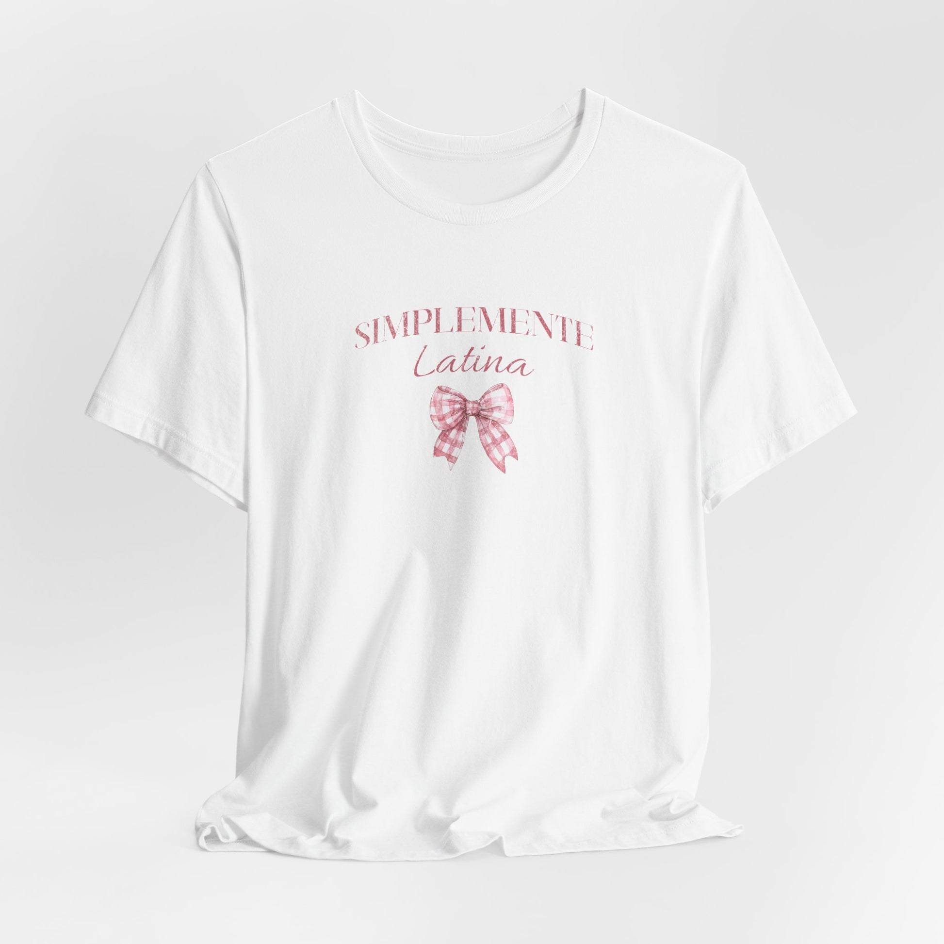 Simplemente Latina Tee Pink Coquette Bow - Latina Muscle