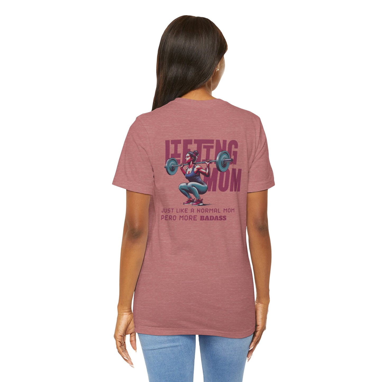 Lifting Mom Tee - Badass Gym Rat Strong Mom T-Shirt - Latina Muscle