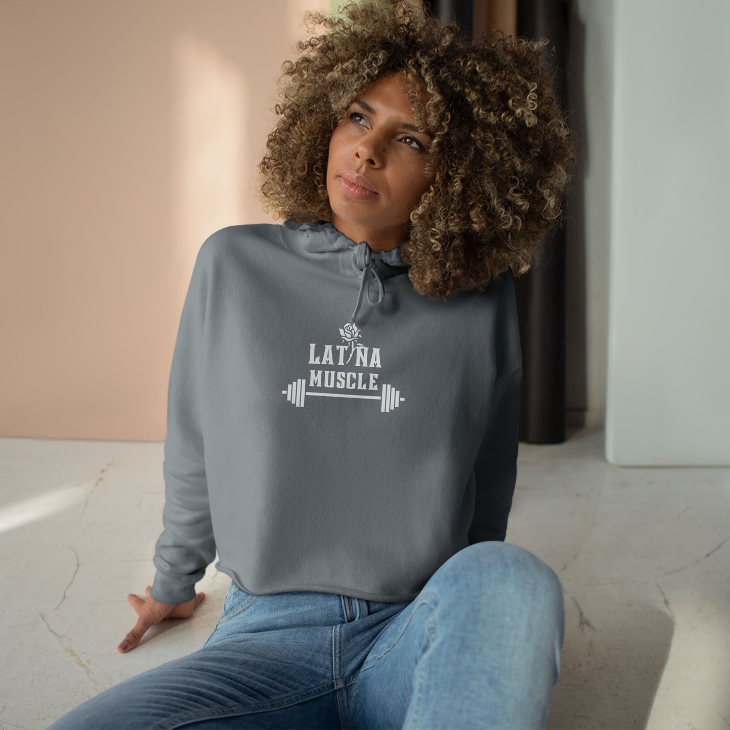 Latina Muscle Crop Hoodie - Latina Muscle