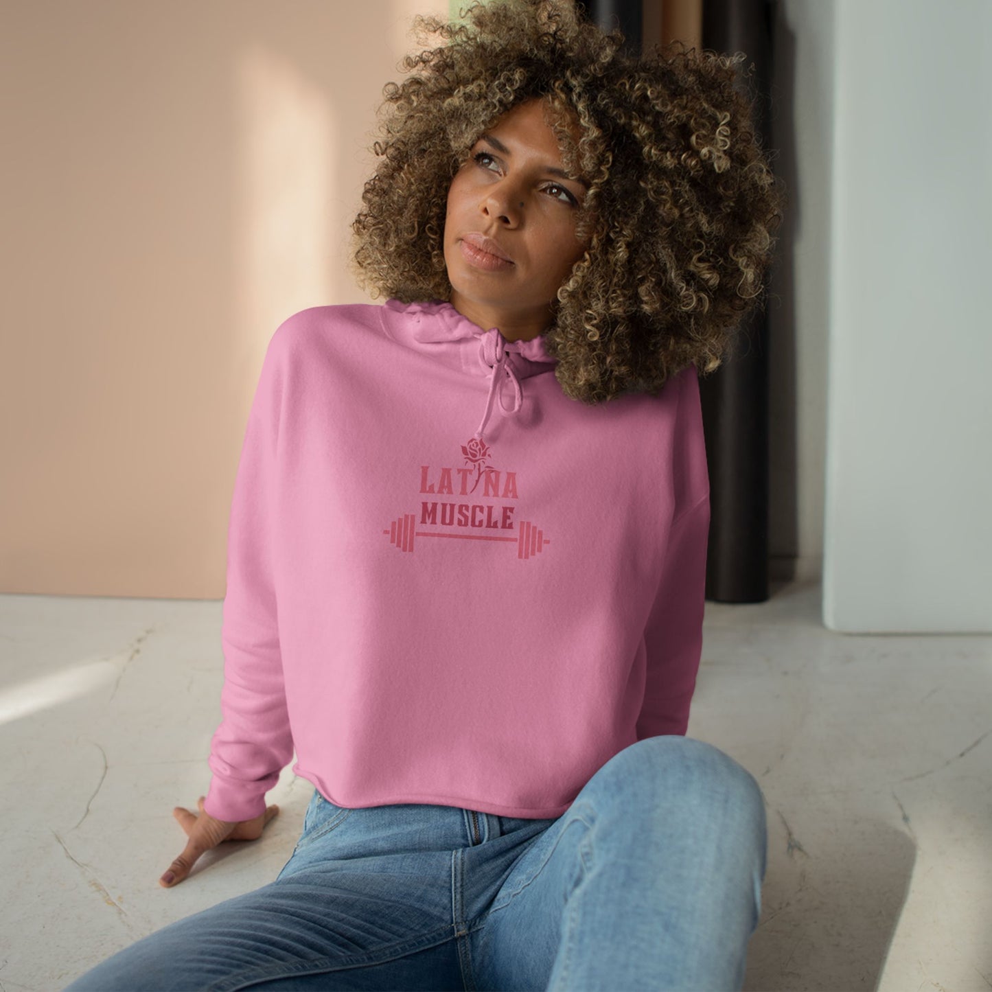 Latina Muscle Crop Hoodie - Latina Muscle