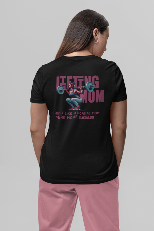 Lifting Mom Tee - Badass Gym Rat Strong Mom T-Shirt - Latina Muscle