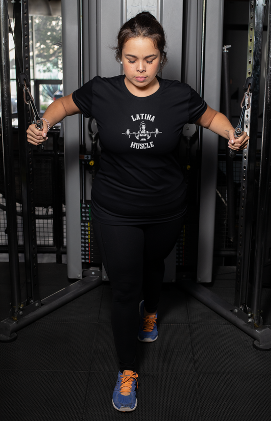 Latina Muscle Barbell Edition Tee - Latina Muscle