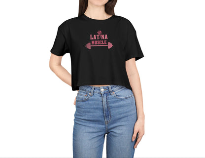 Latina Muscle Crop Top - Pink Letter Edition - Latina Muscle