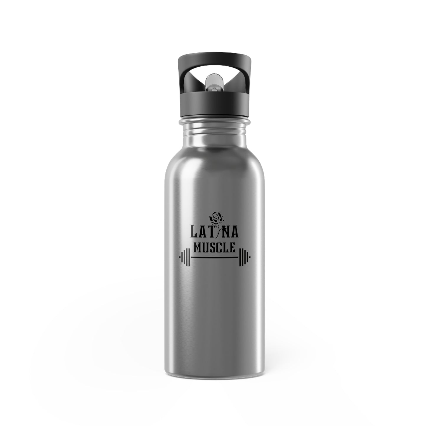 Latina Muscle - 20oz Stainless Steel Water Bottle with Straw