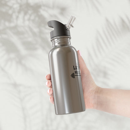 Latina Muscle - 20oz Stainless Steel Water Bottle with Straw