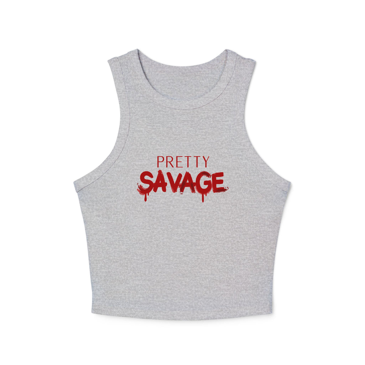 Pretty Savage Micro Rib Tank Top - Latina Muscle
