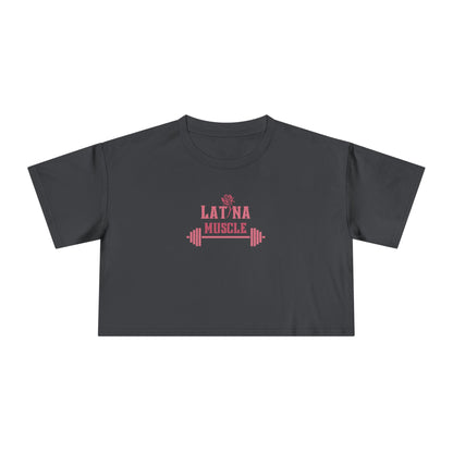 Latina Muscle Crop Top - Pink Letter Edition - Latina Muscle