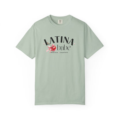 Latina Babe Mente Fuerte Cuerpo Fuerte Tee - Cherry Design - Latina Muscle