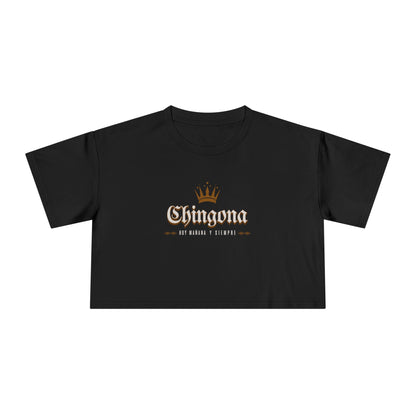 Chingona Crown Crop Top - Latina Muscle