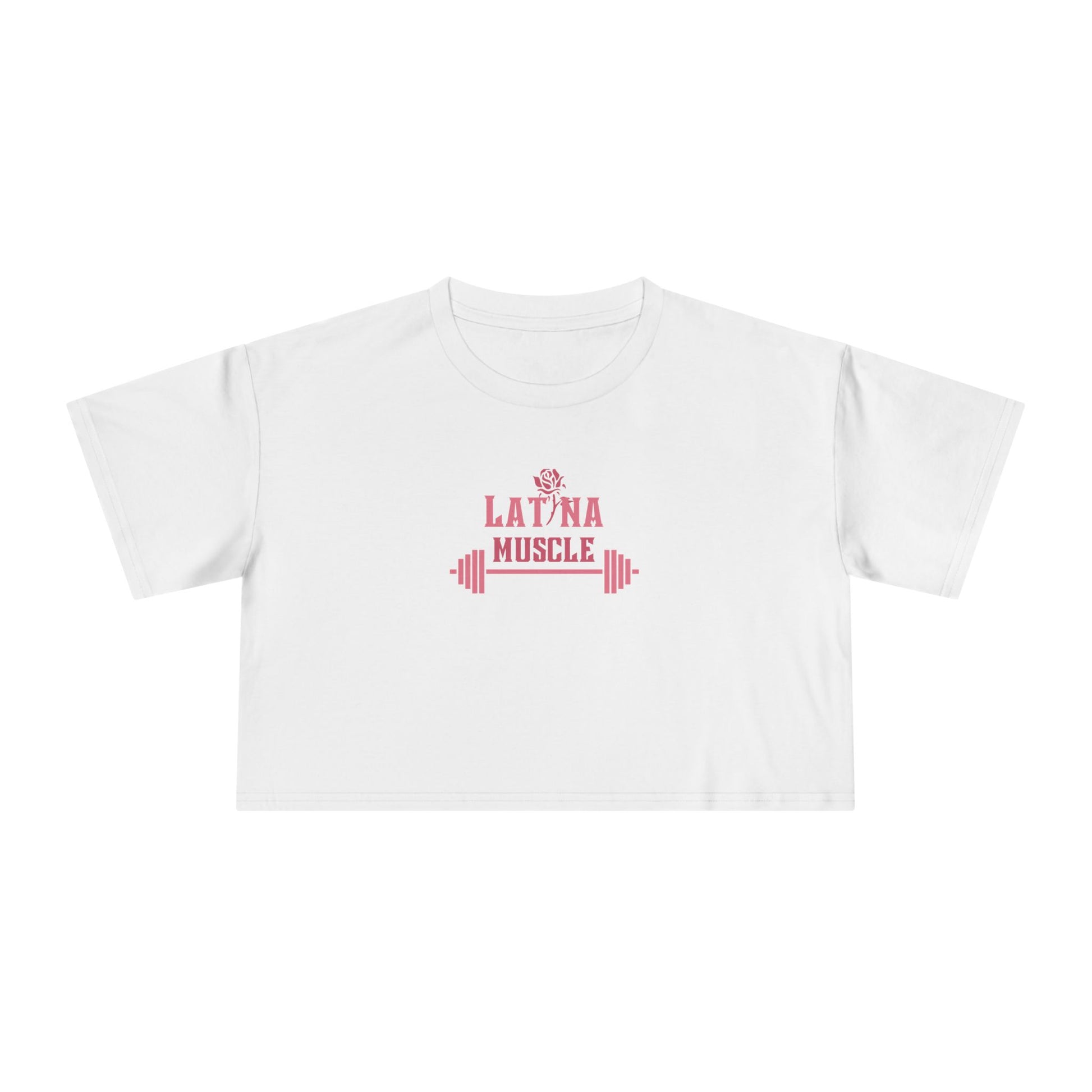 Latina Muscle Crop Top - Pink Letter Edition - Latina Muscle