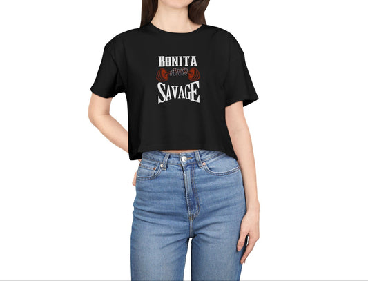 Bonita and Savage Crop Top - Latina Muscle