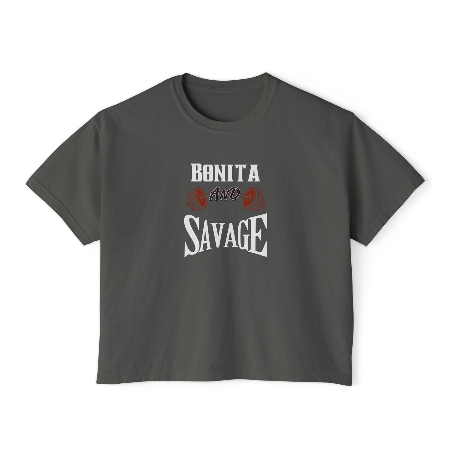 Bonita And Savage Boxy Tee - Latina Muscle