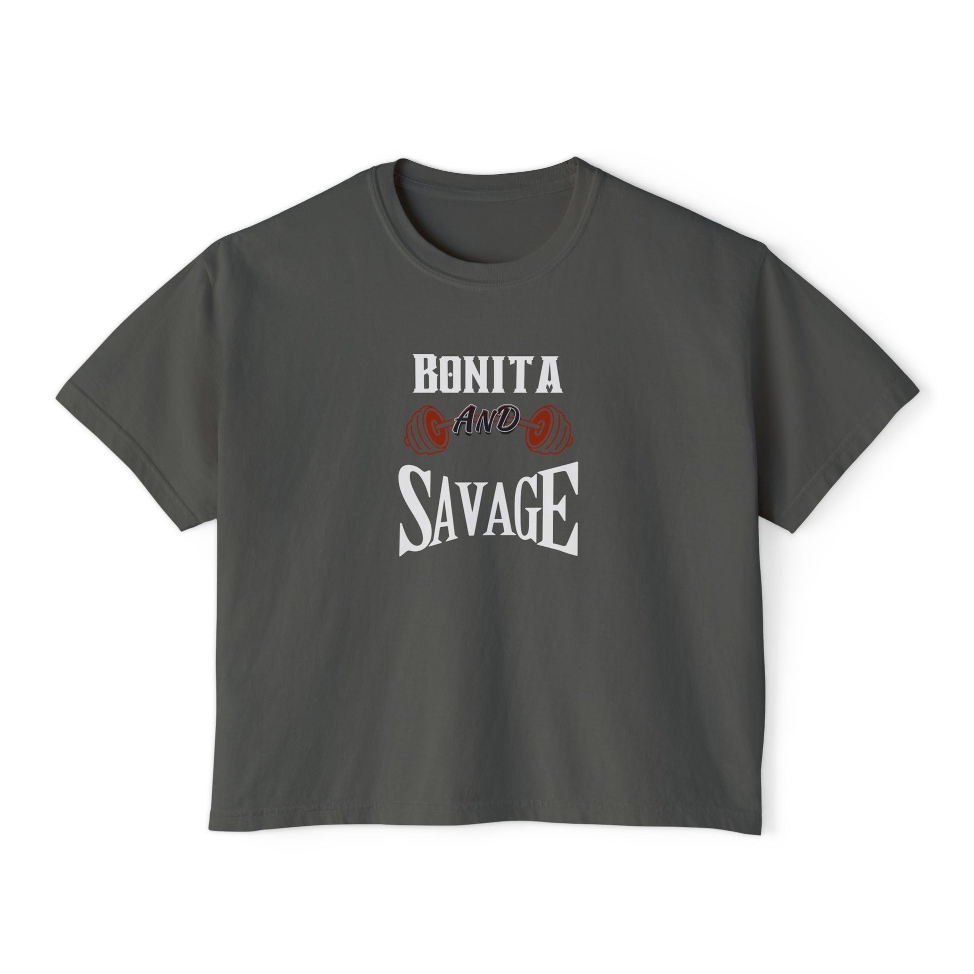 Bonita And Savage Boxy Tee - Latina Muscle