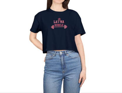 Latina Muscle Crop Top - Pink Letter Edition - Latina Muscle