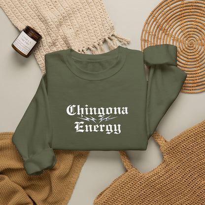 Chingona Energy - Embroidered Sweater