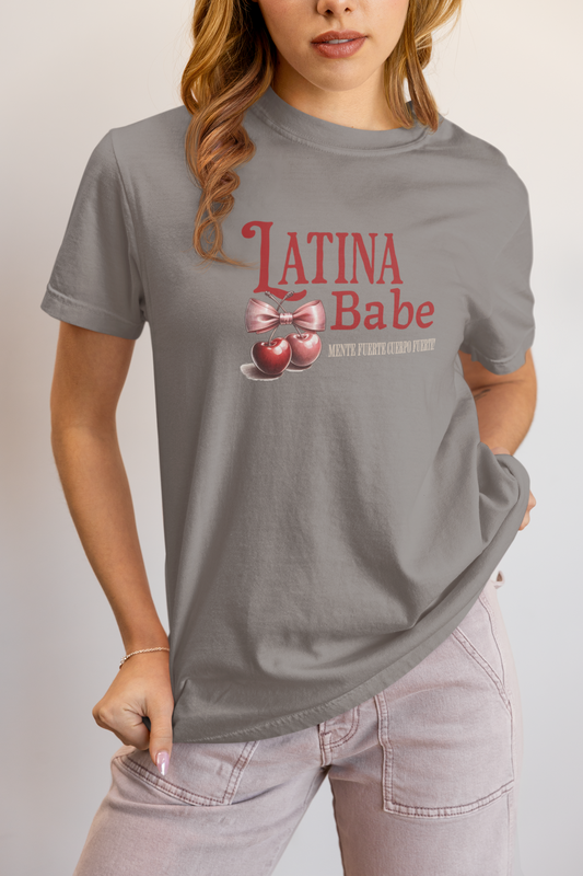Latina Babe T-Shirt Mente Fuerte Cuerpo Fuerte