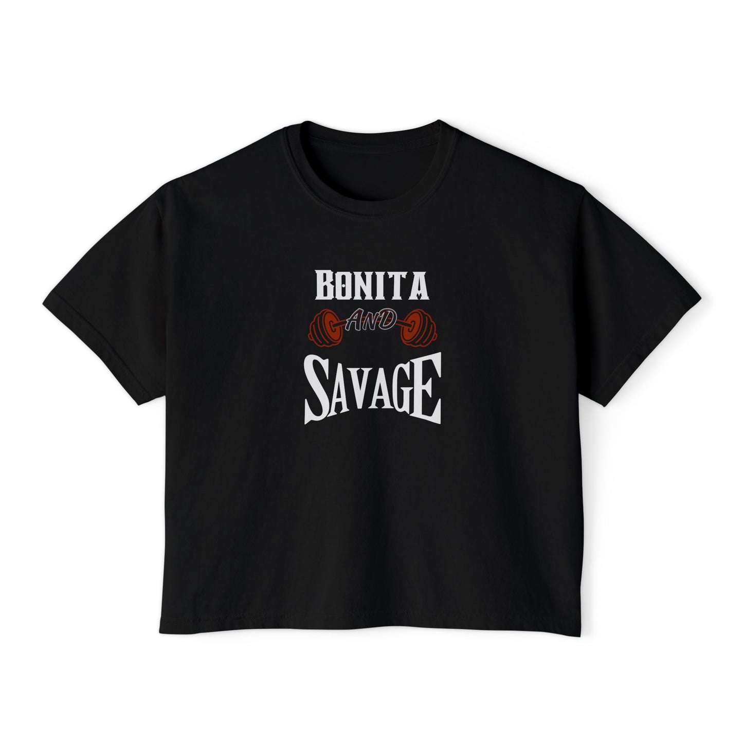 Bonita And Savage Boxy Tee - Latina Muscle