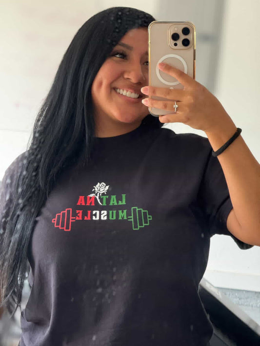 Latina Muscle Tee - Mexican Pride - Latina Muscle