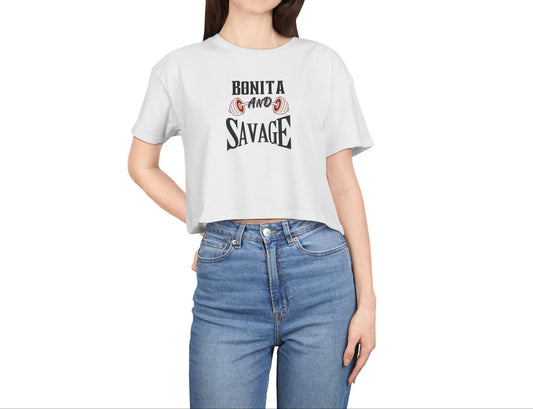 Bonita and Savage Crop Top - Latina Muscle