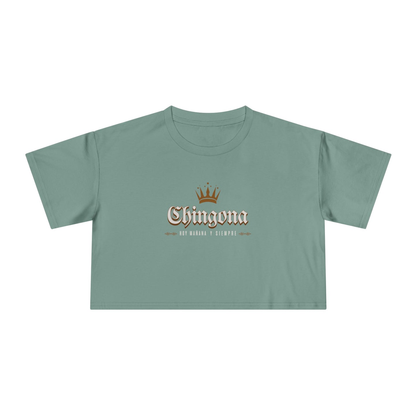Chingona Crown Crop Top - Latina Muscle
