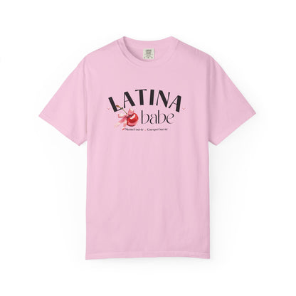 Latina Babe Mente Fuerte Cuerpo Fuerte Tee - Cherry Design - Latina Muscle