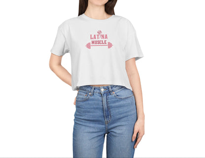 Latina Muscle Crop Top - Pink Letter Edition - Latina Muscle