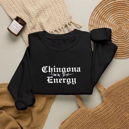 Chingona Energy - Embroidered Sweater