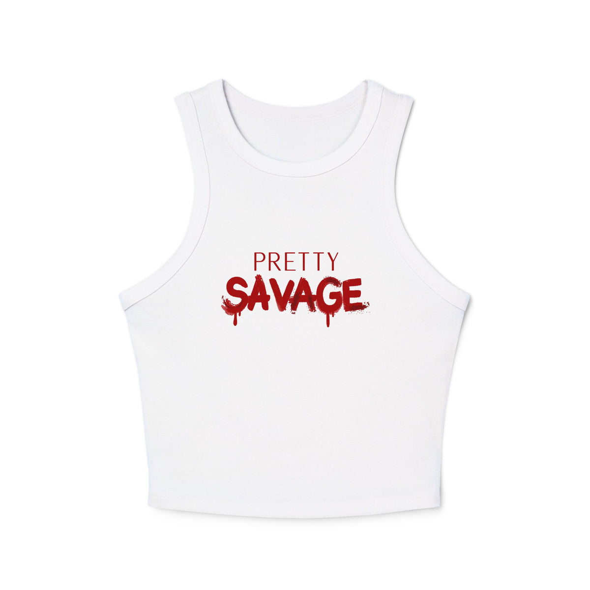 Pretty Savage Micro Rib Tank Top - Latina Muscle
