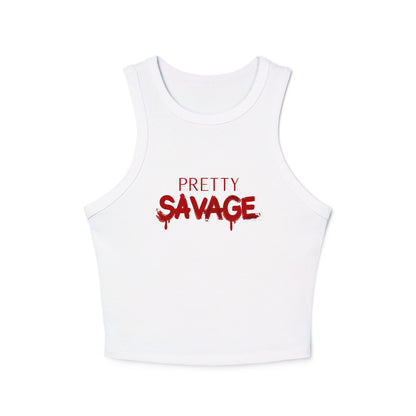 Pretty Savage Micro Rib Tank Top - Latina Muscle