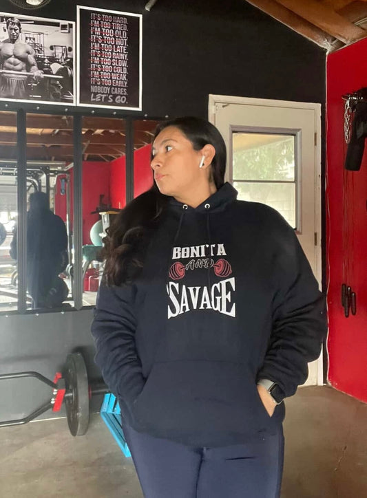 Bonita And Savage Champion Hoodie - Latina Muscle