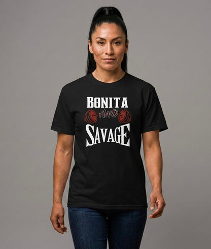 Bonita And Savage Tee - Latina Muscle